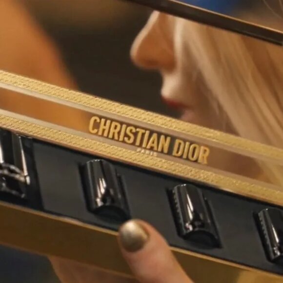 CHRISTIAN DIOR Limited Edition Metal Clutch Shoulder Bag With Lipsticks - Picture 4 of 9